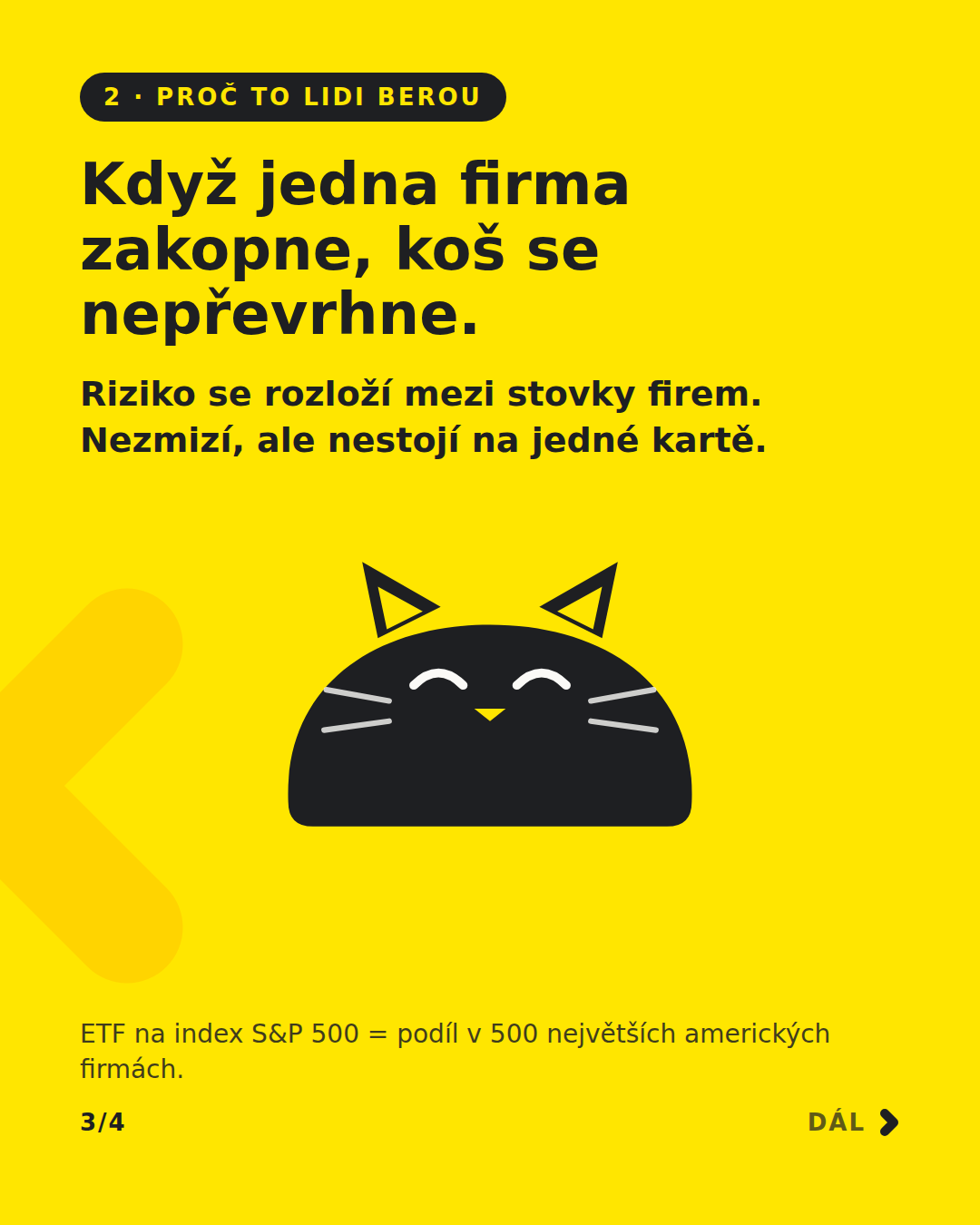 Karusel 3/4: Když jedna firma zakopne, koš se nepřevrhne.