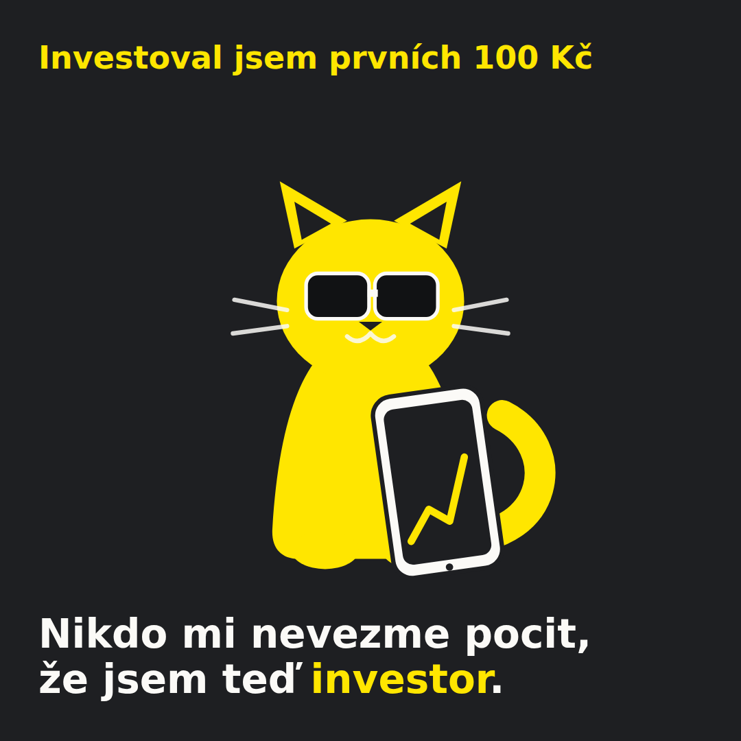 Meme: Investoval jsem prvních 100 Kč. Nikdo mi nevezme pocit, že jsem teď investor.